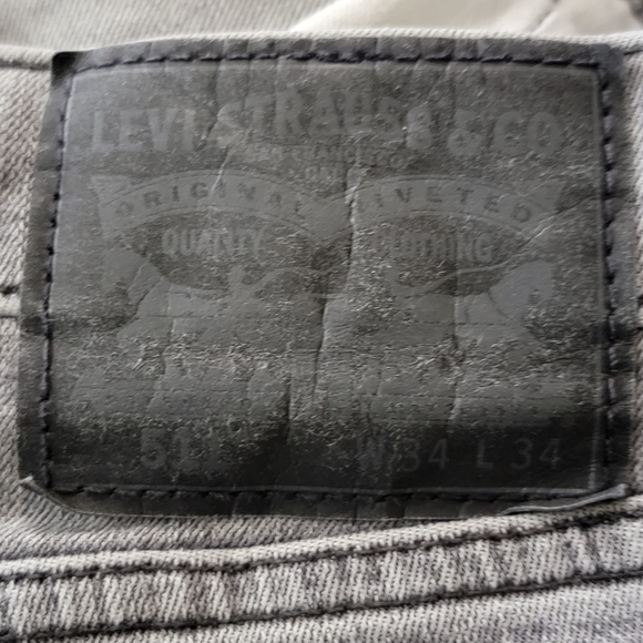 Levi's men bootcut gray jeans size 34x34 - Picture 9 of 9